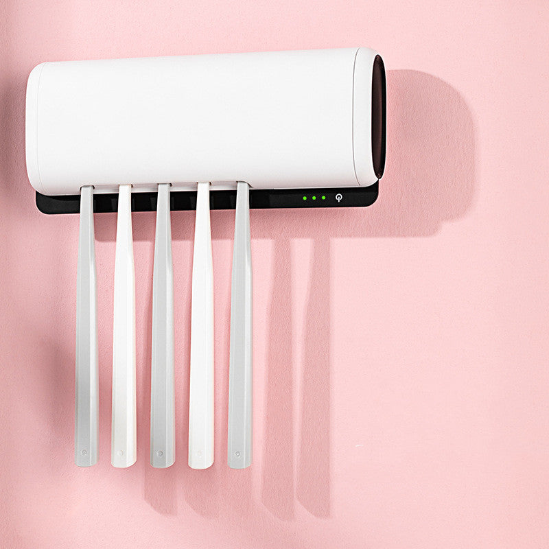 Stérilisateur de Brosse à Dents UV Intelligent – Séchage Automatique & Support Mural