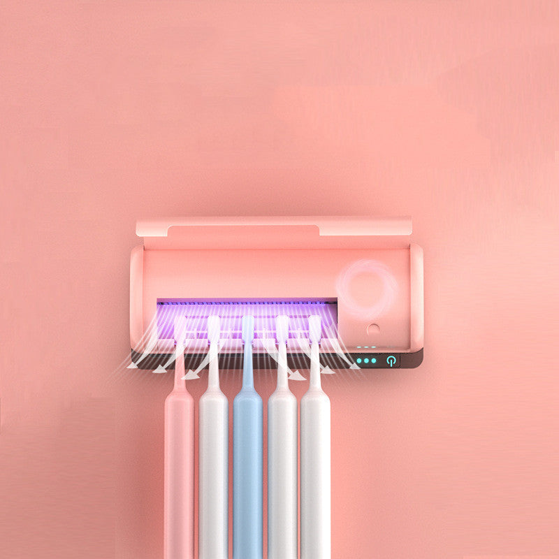 Stérilisateur de Brosse à Dents UV Intelligent – Séchage Automatique & Support Mural