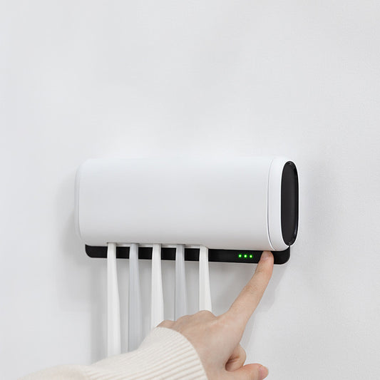 Stérilisateur de Brosse à Dents UV Intelligent – Séchage Automatique & Support Mural
